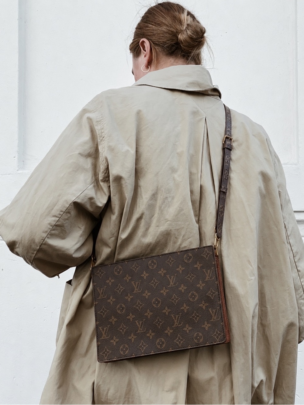 Vintage Louis Vuitton Monogram Sac Enghien Brown Crossbody Bag | Made in France